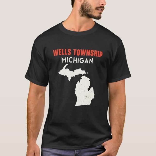 Wells township Michigan USA State America Travel M T-Shirt (Front)