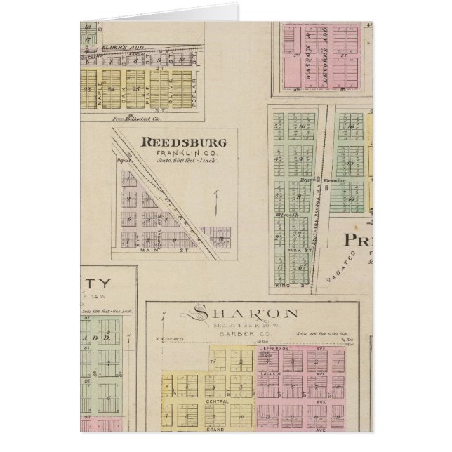 Wellsville, Emmerson, Reedsburg, Princeton, Kansas (Front)