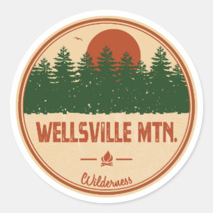 Wellsville Mountain Wilderness Utah Classic Round Sticker