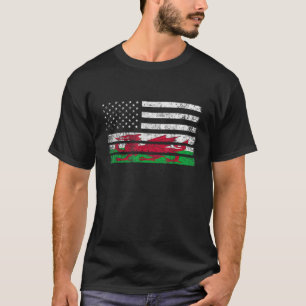 Welsh American Flag USA Wales Shirt