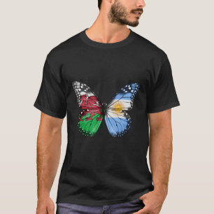 Welsh Argentinian Flag Butterfly T-Shirt