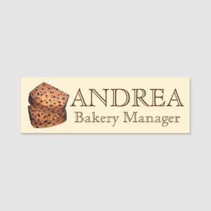 Welsh Bara Brith Bread British Bakery Wales UK Name Tag