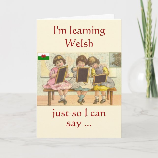 Welsh Birthday Card (Front)
