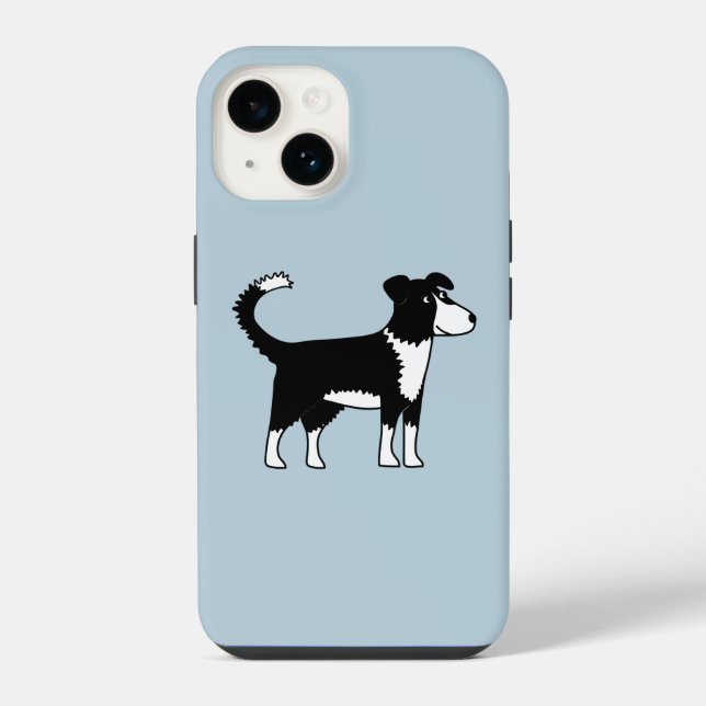 Welsh Border Collie Dog iPhone Case (Back)