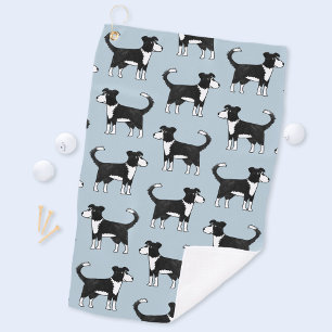Welsh Border Collie Sheepdog Pattern Golf Towel