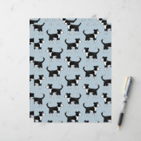 Welsh Border Collie Sheepdog Scrapbook Paper
