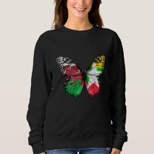 Welsh Burmese Flag Butterfly Sweatshirt