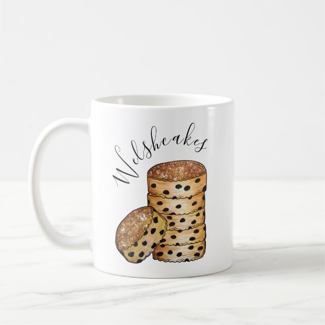 Welsh Cakes Welshcakes Bakestones UK British Food Coffee Mug (Left)