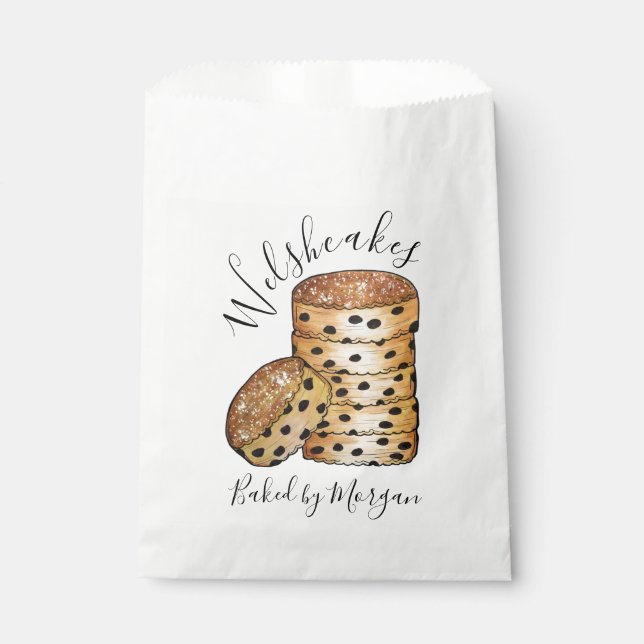 Welsh Cakes Welshcakes Bakestones UK British Food Favour Bag (Front)