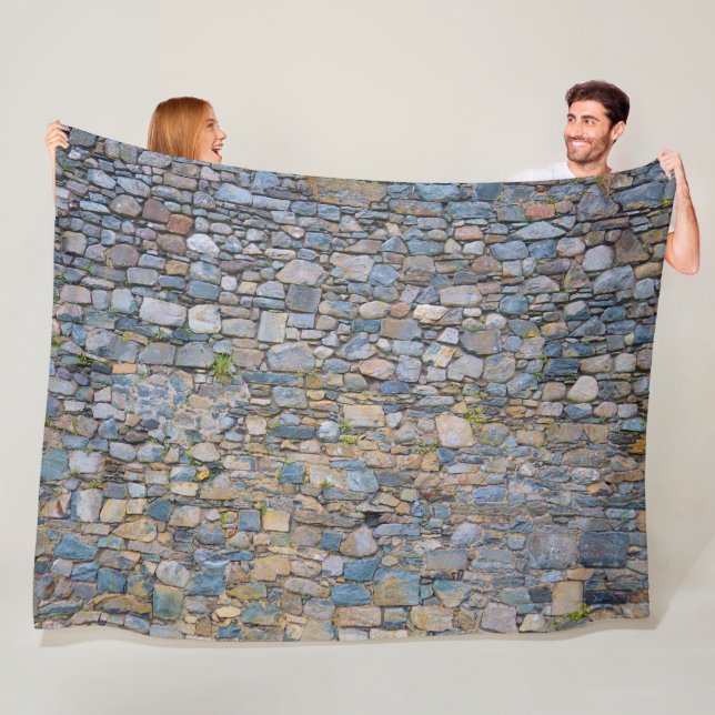 WELSH CASTLE WALL FLEECE BLANKET (In Situ)