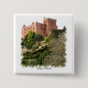 WELSH CASTLES 15 CM SQUARE BADGE