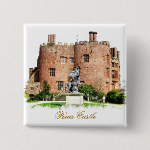 WELSH CASTLES 15 CM SQUARE BADGE