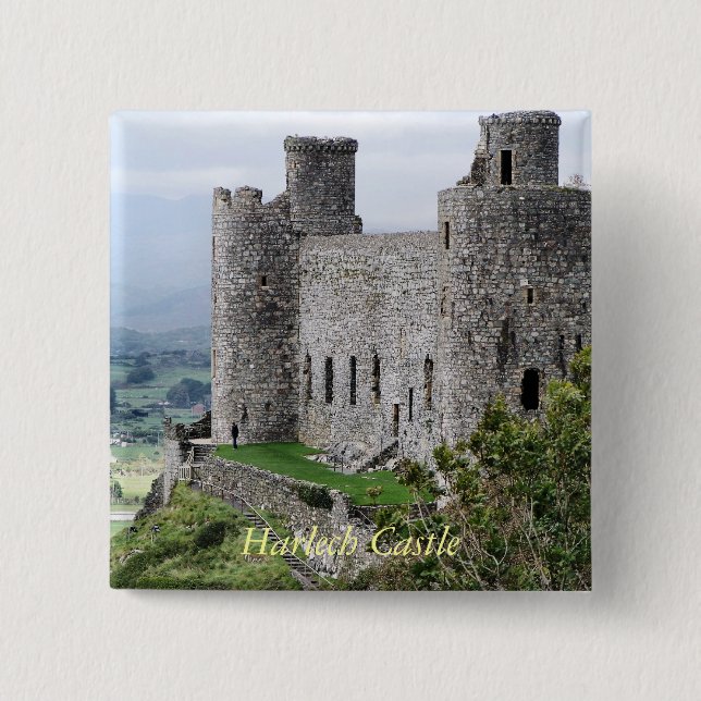 WELSH CASTLES 15 CM SQUARE BADGE (Front)