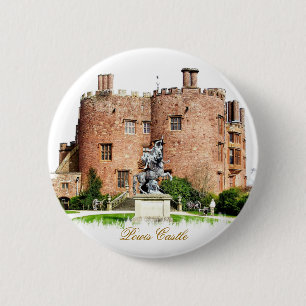 WELSH CASTLES 6 CM ROUND BADGE
