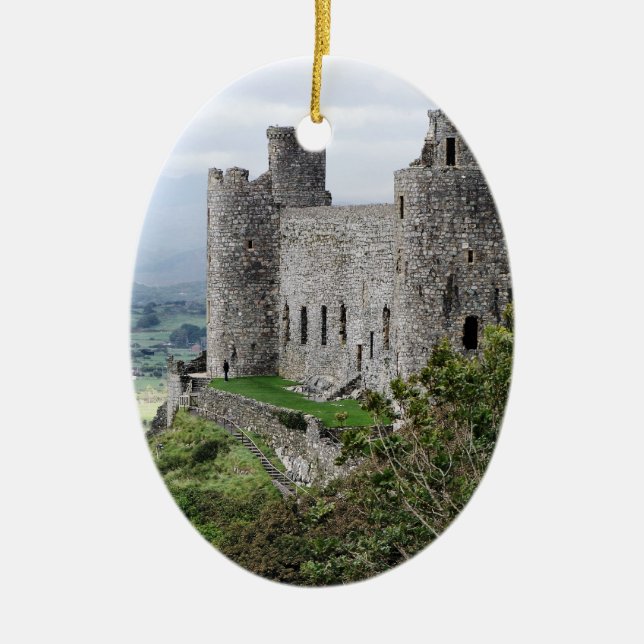 WELSH CASTLES CERAMIC ORNAMENT (Front)