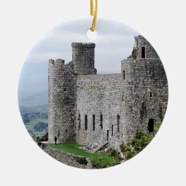 WELSH CASTLES CERAMIC ORNAMENT (Front)