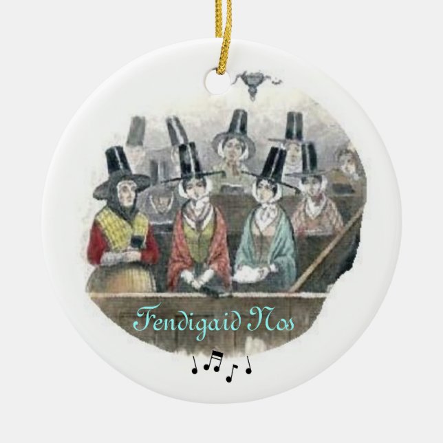 Welsh Choir Ornament (Front)