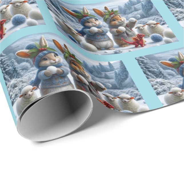 Welsh Christmas Wrapping Paper (Roll Corner)