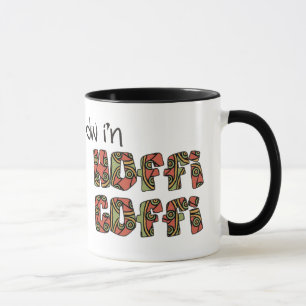 Welsh Coffee Mug: Hoffi Coffi, Egyptian Pattern Mug