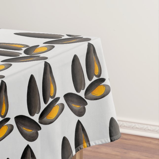 Welsh Conwy Mussels Seafood Molluscs Shellfish Tablecloth (In Situ)