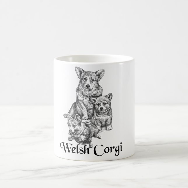 Welsh Corgi Coffee Mug (Center)