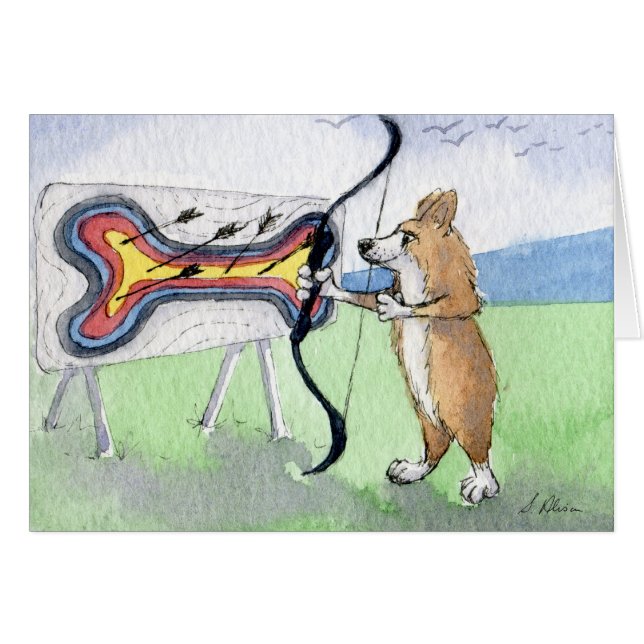 Welsh Corgi dog archery (Front Horizontal)