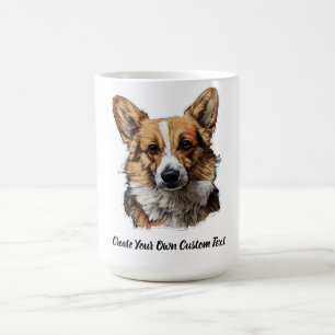 Welsh Corgi Dog Create Your Own Custom Text Coffee Mug