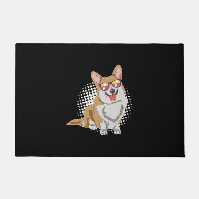 Welsh Corgi Dog Doormat (Front)