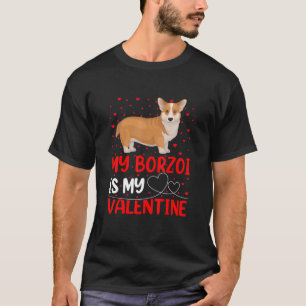 Welsh Corgi Dog Funny My Welsh Corgi Is My Valenti T-Shirt