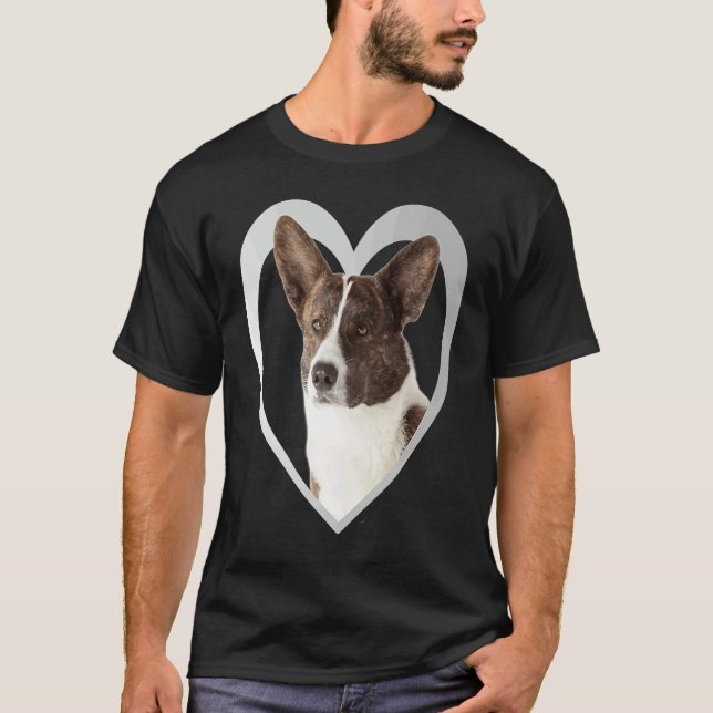 Welsh Corgi  Dog Heart   Cardigan Welsh Corgi T-Shirt (Front)