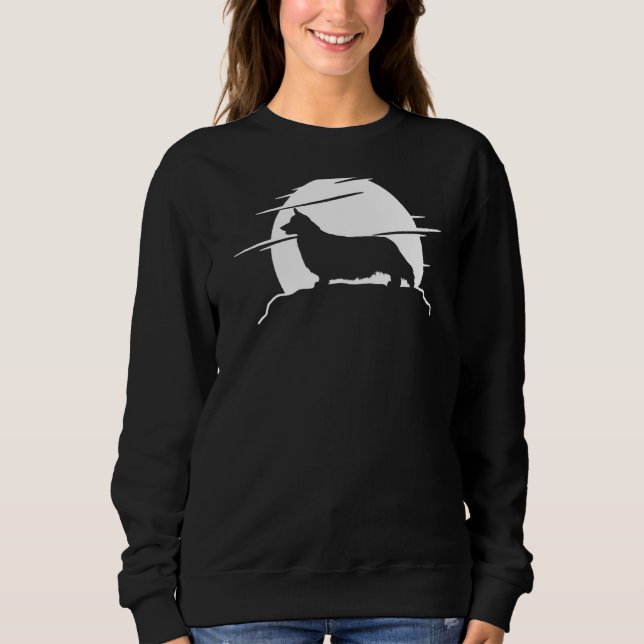 Welsh Corgi Dog Retro  34 Sweatshirt (Front)