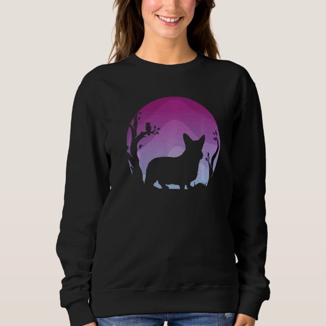 Welsh Corgi Dog Retro  43 Sweatshirt (Front)