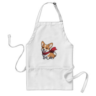 Welsh Corgi dog Standard Apron