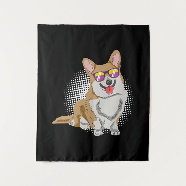 Welsh Corgi Dog Tapestry (Front)