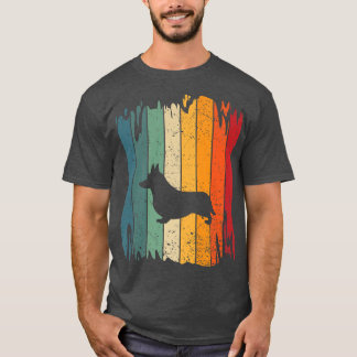 Welsh Corgi Dog Vintage Retro 70s 80s Corgi Lover T-Shirt