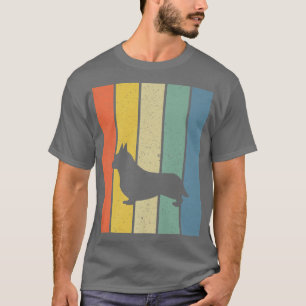 Welsh Corgi Dog Vintage Retro 70s 80s Corgi Lover  T-Shirt
