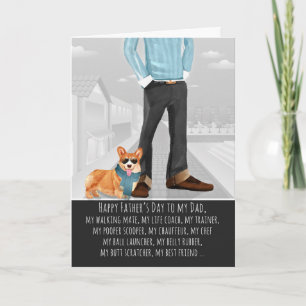 Welsh Corgi from the Dog Father's Day Card