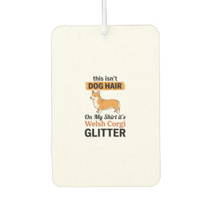 Welsh Corgi Glitter Funny Dog Lover T-Shirt Design Car Air Freshener