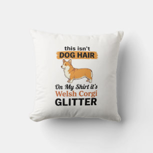Welsh Corgi Glitter Funny Dog Lover T-Shirt Design Cushion