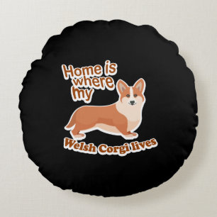 Welsh Corgi Home Round Cushion