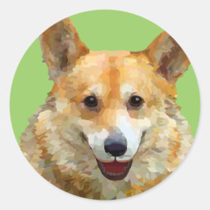 Welsh Corgi "Jazz" Fences For Fido Stickers