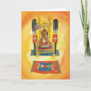 Welsh Corgi King - Good Luck Job Search Card