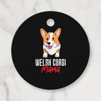 Welsh Corgi Mama Favour Tags