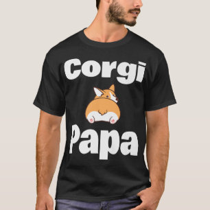 Welsh Corgi Papa Grandpa Grandfather Dog Owner Ani T-Shirt
