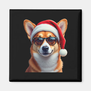 Welsh Corgi Santa Christmas Sweater Xmas Funny Cor Magnet