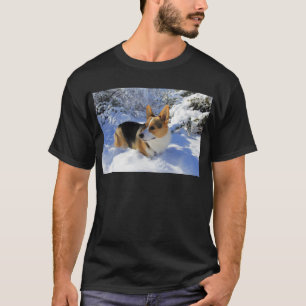 Welsh Corgi Snow Day T-Shirt