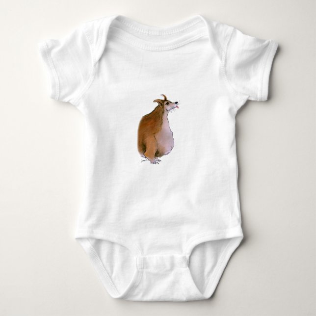 Welsh Corgi, tony fernandes Baby Bodysuit (Front)