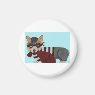 Welsh Corgi Treat Thief Burglar Magnet