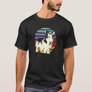 Welsh Corgi Vintage 70s Boston 80s Sunset T-Shirt