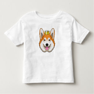Welsh Corgi with Crown Toddler T-Shirt